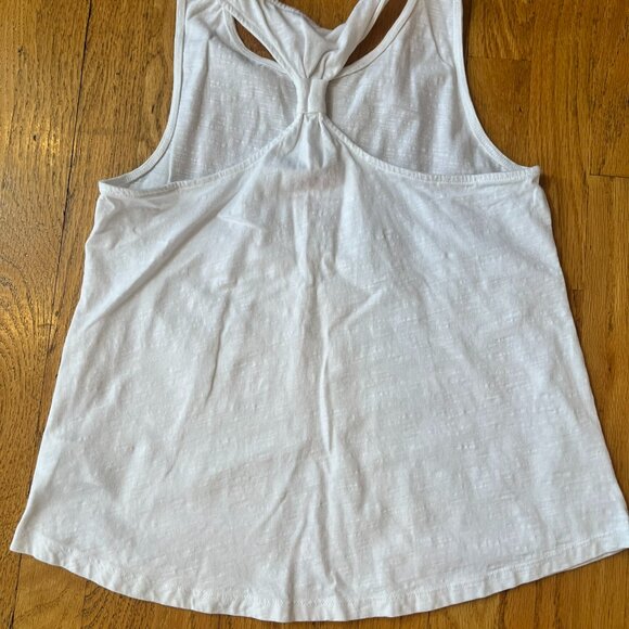Girls white racer back tank top (Youth 13/14) - Picture 2 of 3